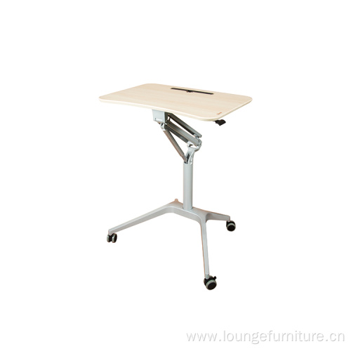 Single Leg Table Movable Lifting Office Computer Desk